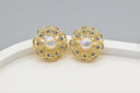 Radiant Heart Opal Studs