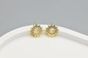 Sunburst Radiance Stud Earrings