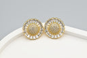 Sunburst Crystal Stud Earrings
