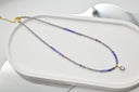 Amethyst & Tanzanite Charm Necklace