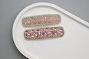 Crystal Rectangular Hair Clips