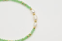 Aventurine & Pearl Beaded Bracelet