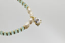 Aquamarine & Pearl Beaded Bracelet