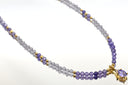 Amethyst & Tanzanite Charm Necklace