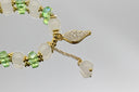 Green Crystal and Jade Beaded Bracelet