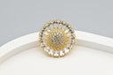 Sunburst Crystal Stud Earrings