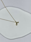 Golden Teardrop Duo Necklace