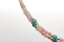 Emerald & Jade Leaf Charm Necklace
