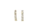 Imitation Pearl & Cubic Zirconia Hoop Earrings