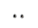 Classic Teardrop Halo Stud Earrings