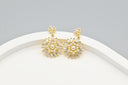 Dazzling Pearl & Zirconia Drop Earrings
