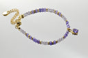 Tanzanite & Amethyst Beaded Bracelet