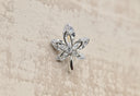 Elegant Sculpted Floral Brooch