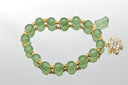 Jade Beaded Bracelet with Starburst Charm