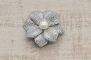Radiant Pearl & Zirconia Sunburst Stud Earrings