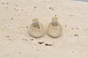Elegant Pearl-Embellished Hoop Earrings
