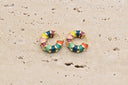 Rainbow Enamel Hoops