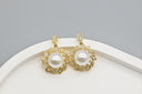 Elegant Pearl & Crystal Drop Earrings