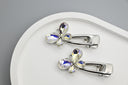 Crystal Butterfly Hair Clip Duo