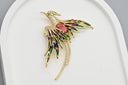 Dazzling Rainbow Wing Stud Earrings