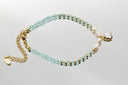 Aquamarine & Pearl Beaded Bracelet