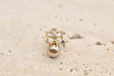 Elegant Pearl & Zirconia Stud Earrings