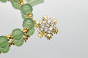 Jade Beaded Bracelet with Starburst Charm