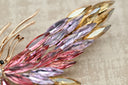 Radiant Multi-Color Crystal Butterfly Wing Brooch