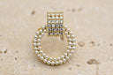 Elegant Pearl-Embellished Hoop Earrings