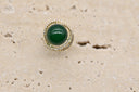 Emerald Glow Stud Earrings