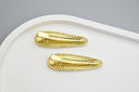 Gold Teardrop Hair Clips with Crystal Pave