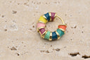 Rainbow Enamel Hoops
