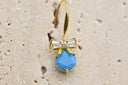 Sky Blue Bow Charm Earrings