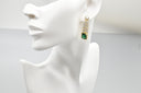 Emerald Elegance Drop Earrings