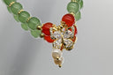 Green Jade and Butterfly Charm Bracelet