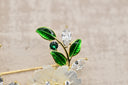 Ethereal Opalescent Flower Stud Earrings