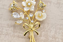 Romantic Pearl & Rosebud Stud Earrings