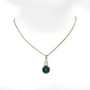 Gemstone Drop Pendant Necklace