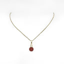 Gemstone Drop Pendant Necklace