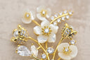 Romantic Pearl & Rosebud Stud Earrings