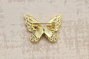 Opalescent Butterfly Brooch with Crystal Accents