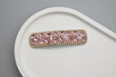 Crystal Rectangular Hair Clips