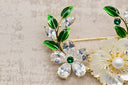 Ethereal Opalescent Flower Stud Earrings