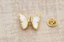 Golden Butterfly Crystal Brooch