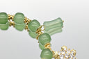 Jade Beaded Bracelet with Starburst Charm