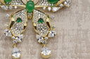 Emerald Butterfly Crystal Brooch