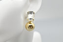 Emerald-Cut Zirconia Stud Earrings