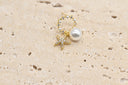 Ocean Pearl Starfish Earrings