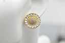 Sunburst Crystal Stud Earrings