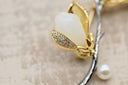 Charming Translucent Petal Stud Earrings